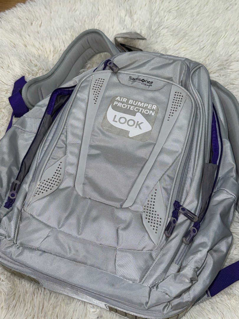 Samsonite Viz Air Backpack with Laptop Pocket (Category: Backpacks) located in Manila. Submitted by maxxnooblaa (Listing ID 1376992637, Image 1). Description: - ORIGINAL PRICE: More than ₱4000 pesos :) - brand new but was kept in storage for too long, creating flaws - negotiable !.