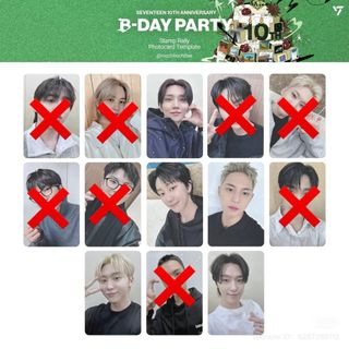 SEVENTEEN　B-DAY PARTY　STAMP TOUR トレカ SEVENTEEN] 10th Anniversary B-Day Party Stamp Tour
