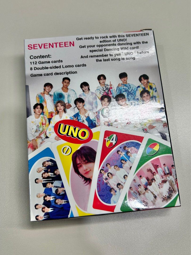 seventeen uno cards, Hobbies &amp; Toys, Toys &amp; Games on Carousell