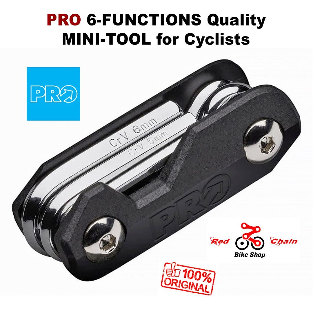 SHIMANO / PRO High-Quality 6-Functions MINI-TOOL for Cyclists (Original) (Category: Bicycles) located in Malay. Submitted by redchain (Listing ID 1137178937, Image 1). Description: 🔥 SHIMANO / PRO 6-Functions MINI-TOOL for Cyclists 🎯 ON SALE PHP 490 Small mini tool with 6 functions for the saddle bag or small repairs at home. A small but fine selection of different tools and functions allows you to quickly carry out repairs on the go. Designed 