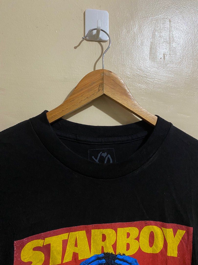 Starboy The Weeknd official merch (Category: Tshirts & Polo Shirts ) located in Angeles City. Submitted by luigisells (Listing ID 1376976420, Image 3). Description: size S excellent condition no issues MOP: Gcash or Bank Transfer Courier: J&t Express.