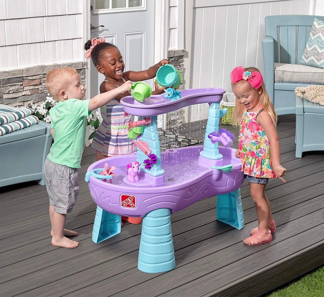Step 2 Rain Showers & Unicorns Water Table Purple (Category: Infant Playtime) located in Singapore. Submitted by crybabyxmolly (Listing ID 1376956996, Image 2). Description: Brand New.