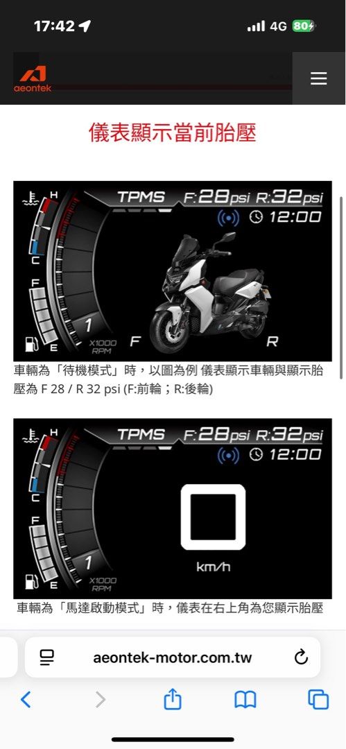 由 1920_ (刊登 ID 1376921279，圖片 2) 提交，位於 台北市 (Taipei) 的 宏佳騰STR胎壓偵測器 (類別：汽機車零配件)，說明：儀表顯示當前胎壓，行車有保障。 -胎內式安裝，防盗又美觀。 - 自動休眠節電功能，延長使用壽命。 -乙組產品即可同時偵測前、後輪胎壓，無須重複選購。 產地：台灣設計與製造 適用機種：STR 300、STR 250。