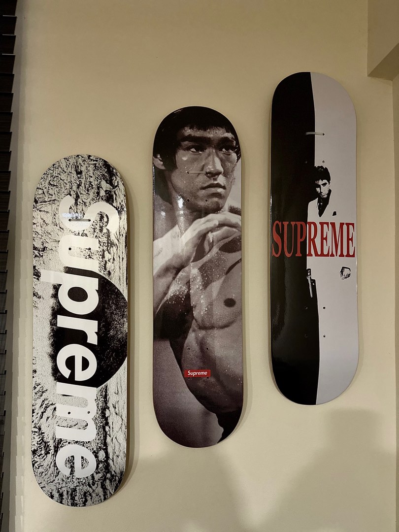 Supreme Scarface Split Skateboard Deck Supreme Skateboards