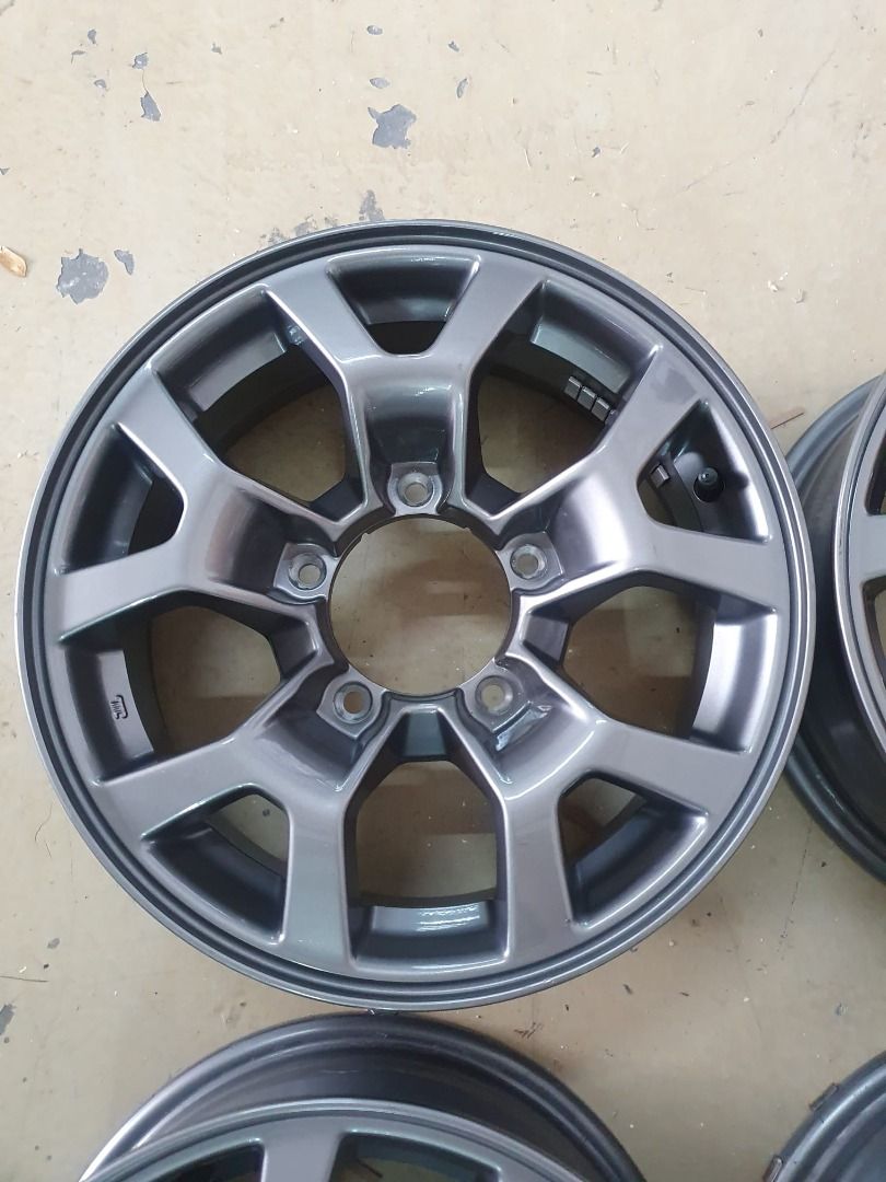 Suzuki Jimny JB74 Original Alloy Rim Wheel Take Off (Category: Water Bottles & Tumblers) located in Singapore. Submitted by onlineshop.com.sg (Listing ID 166674931, Image 3). Description: In Very good condition 1 piece $150 4 Pieces $480 .