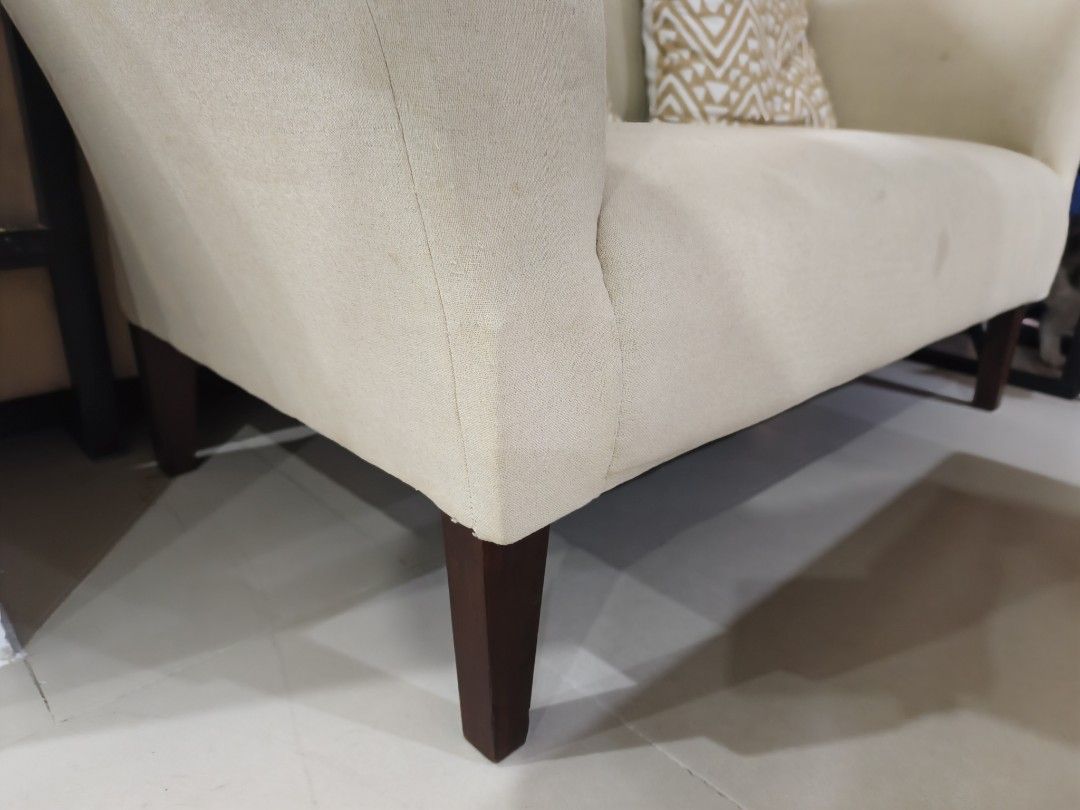 Two-seater Sofa (Category: Sofas) located in Imus. Submitted by sycart (Listing ID 1376909098, Image 2). Description: Needs a bit of cleaning but overall still very sturdy and in great condition. Available for pick-up in Imus, or can arrange same-day delivery via Lalamove..