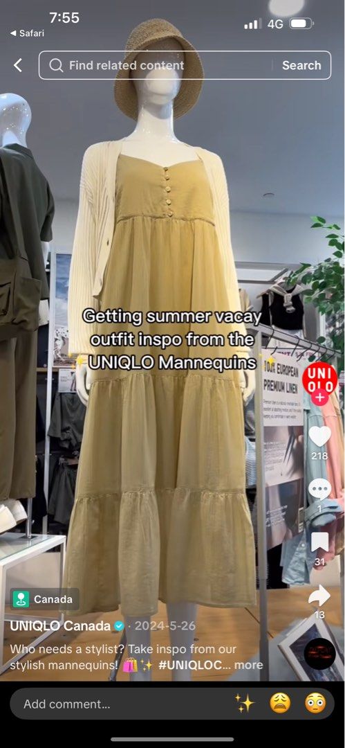 uniqlo crinkle cotton dress BNWT Uniqlo Crinkle Cotton Camisole Dress in Black, Women's Fashion, Dresses  & Sets, Dresses on Carousell