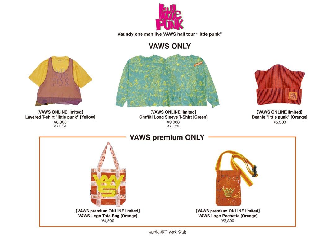 Vaundy one man live VAWS hall tour “little punk” 代購演唱會