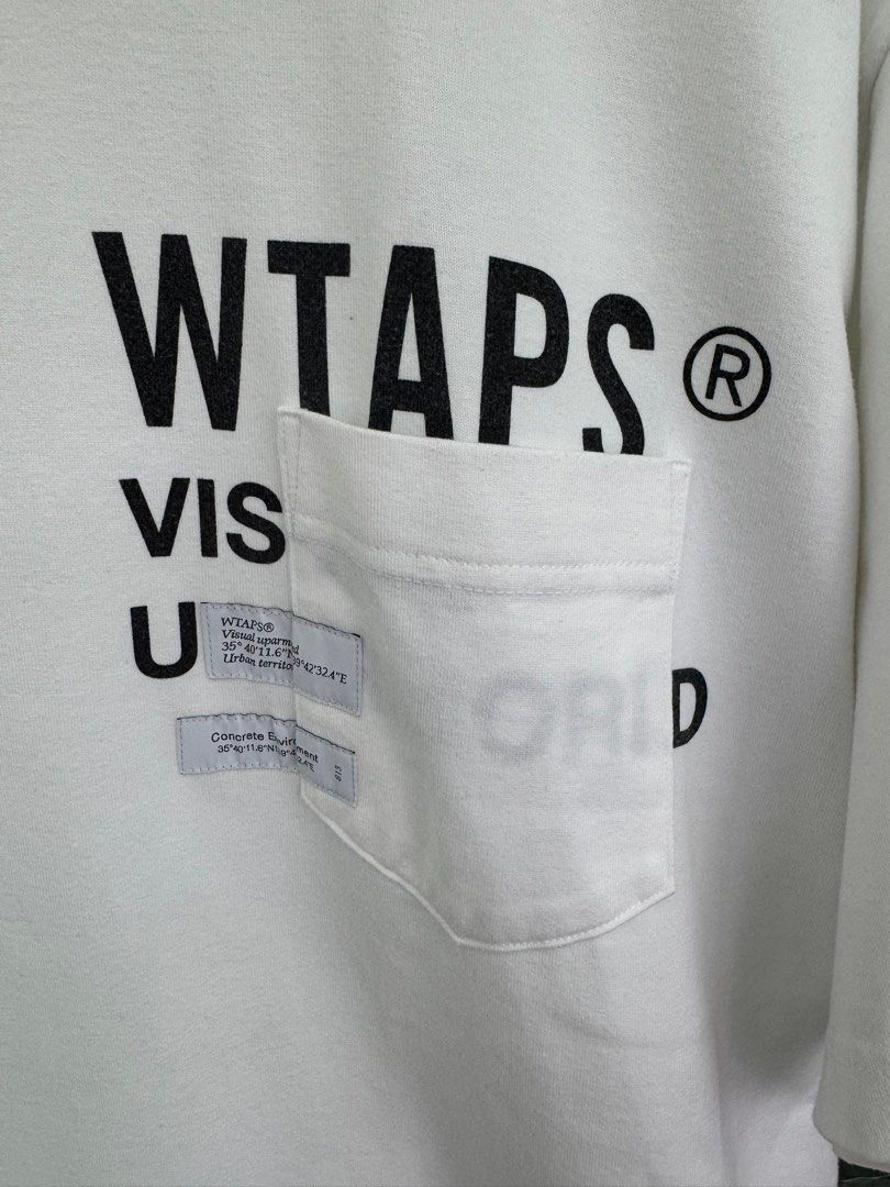 トップス Wtaps INSECT 02 SS / TEE.COPO WTAPS INSECT 02 SS COPO复古休闲多标夏季口袋圆领短袖T