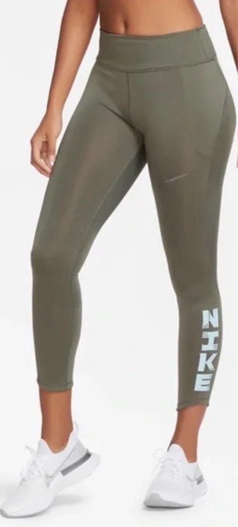 olive green nike leggings