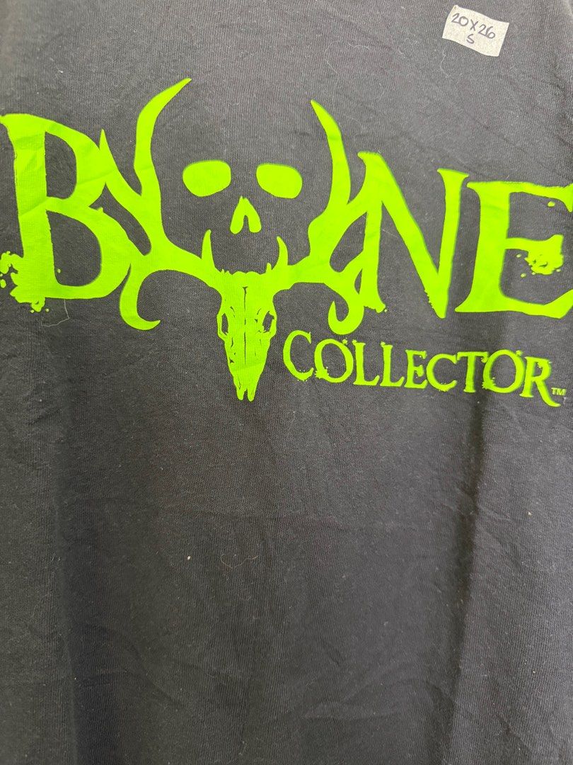 Y2k vibes Bone Collector shirt (Category: Tshirts & Polo Shirts ) located in Baguio. Submitted by thriftcraves (Listing ID 1376987371, Image 3). Description: Size:20x26 S Condition: Very Good Condition Color rate:9.5/10 Issue-None ⚠️This is a Thrifted Item only, Please manage your expectations ⚠️Color may Vary Due to Lighting ⚠️Need wash fresh from bale ⚠️No Cod ⚠️No returns/refund ⚠️flakers/joy miner will be added to story/ posted ⚠️1 day reserv
