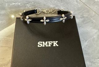【訂貨4日】SMFK 十字花釘皮質 項鏈 女款64201859645442110