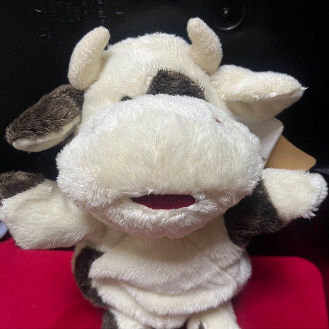 全新 未剪牌 可愛 hand puppet 兒童玩具 說書人 小劇場 公仔手偶 - 牛 (27cm) 小牛 牛仔 乳牛 手偶 公仔 OX ...