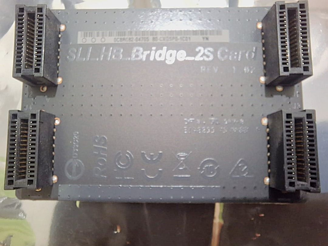 ASRock SLI HB Bridge 2S Card Rev 1.02 For Connecting GPUs, New63220271236483111