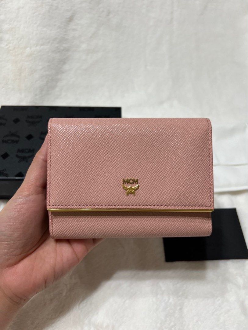 Authentic MCM Trifold Compact Wallet Small Wallet (Category: Luxury Bags & Wallets) located in Paranaque City. Submitted by authentic_mj (Listing ID 1377094885, Image 2). Description: Authentic MCM Trifold Compact Wallet Small Wallet Preloved Authentic from Japan With original box With original dustbag With authenticity card.