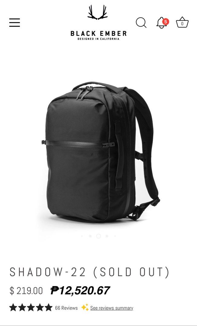 BLACK EMBER Shadow 22 Backpack (Category: Backpacks) located in Bauang. Submitted by thriftypockets92 (Listing ID 1377096930, Image 3). Description: .