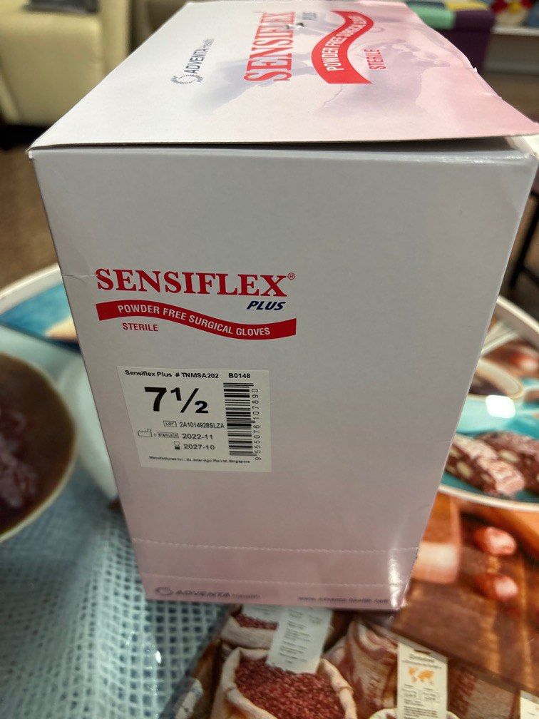 (BNIB) MEDICAL GRADE SURGICAL LATEX GLOVES (Category: Medical Supplies & Tools) located in Singapore. Submitted by TheRealGMBen (Listing ID 1377143407, Image 2). Description: Have about 100 Packs in total (1 pair of gloves per pack) Expiry Oct 2027 Size 7.5 $0.50 per pack. $15 if buying one box of 50 Mailing only +$1.50 for SingPost normal mail Self collection @ my convi Ctb if int .