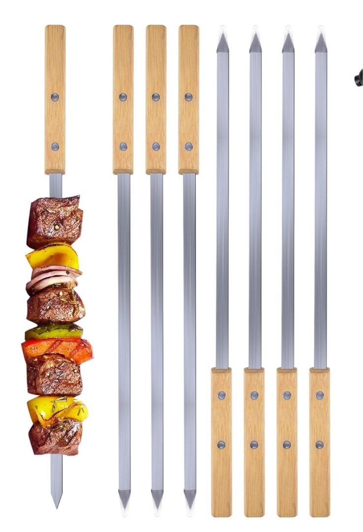 Brand New BBQ Skewers (Category: Knives & Chopping Boards) located in Antipolo. Submitted by jvcnkl (Listing ID 1377050542, Image 3). Description: New Imported 8pcs per SET BBQ Skewers .