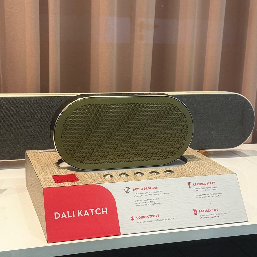 [BRAND NEW] DALI KATCH Bluetooth Speaker with strap (Green, Blue, White, Black, Pink) (Category: Portable Music Players) located in Singapore. Submitted by eighteen77 (Listing ID 1377068864, Image 1). Description: ✨Selling for $345 (U.P. $689) ✨ Condition: Brand new in box ✨ Available in 5 colours: Green/Blue/White/Black/Pink 🔥 Up to 24 hours playtime 🔥 Built in USB port 🔥 Includes strap *NOT G2* .