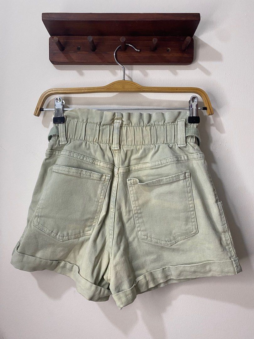 Celana Pendek Bershka Paperbag High Waist