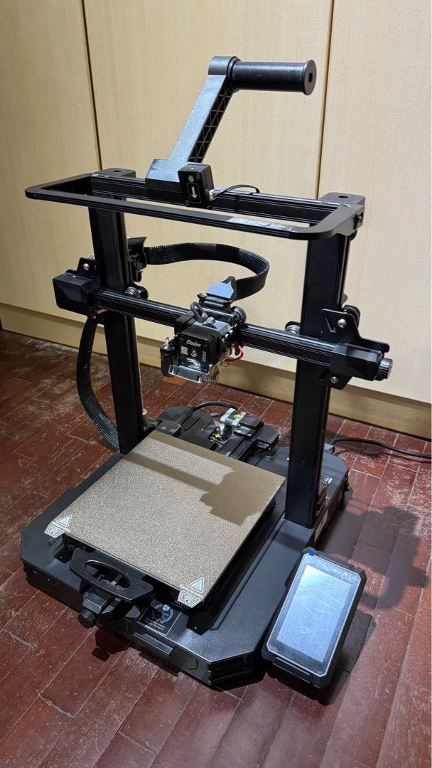 Creality Ender 3 S1 Pro ($170 obo) (Category: Printers, Scanners & Copiers) located in Singapore. Submitted by intelxeone5 (Listing ID 1377184725, Image 1). Description: Selling for $170, or best offer. Self-pickup near Hougang. Used for 3d printing of props. Haven't touched in a while, but I have verified that it works as of writing this. Great printer for beginners. Uses direct drive, so filament feeding is responsive. You can easily mod it to 
