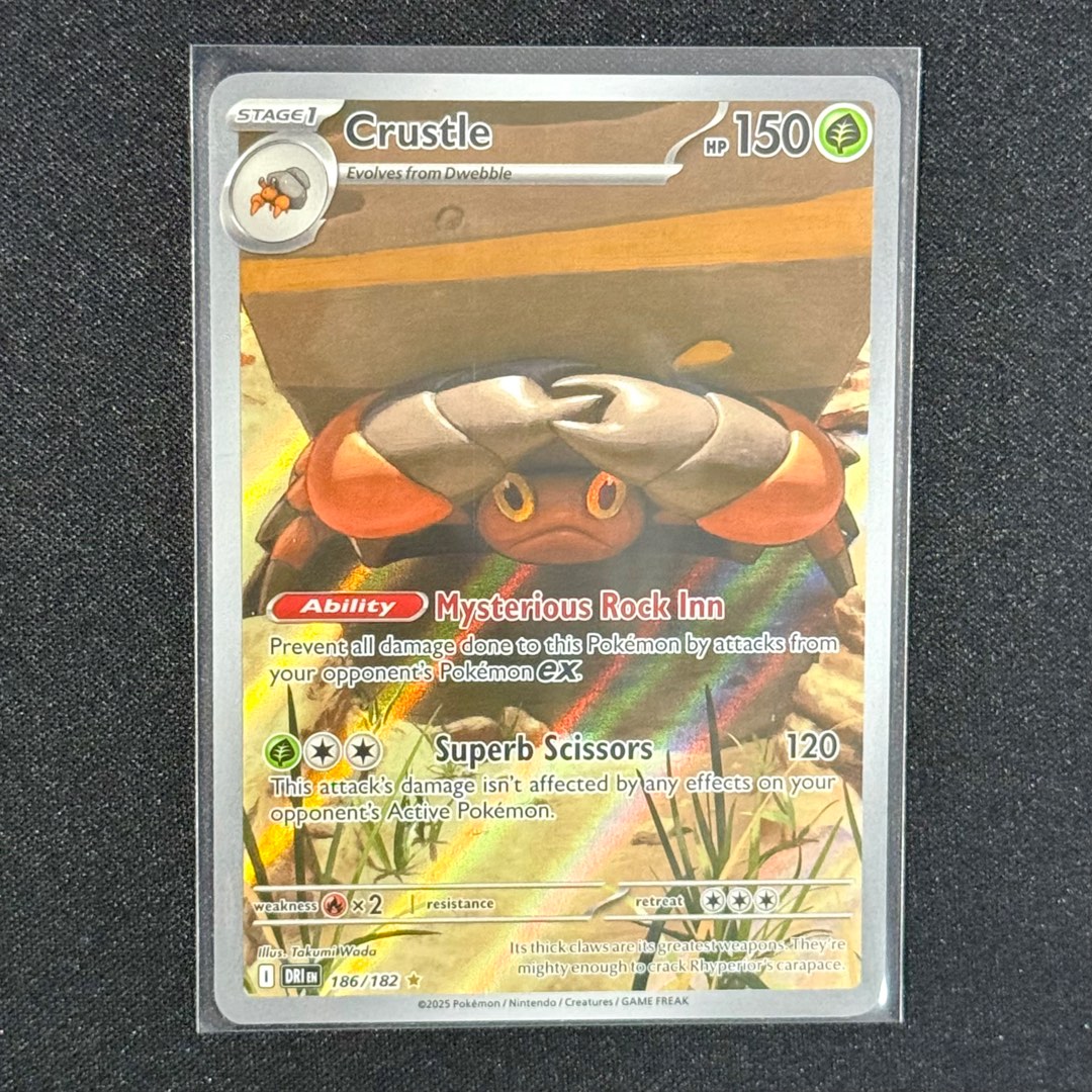 [EN] Destined Rivals Crustle IR 186/182 Pokemon TCG Card Singles ...