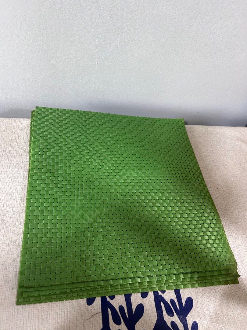 Green Woven Placemats
