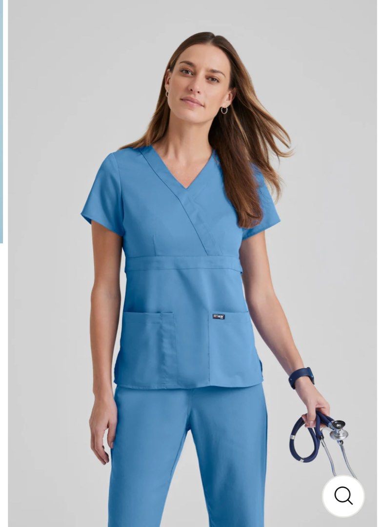 Grey’s Anatomy Scrub Suit (Category: Activewear) located in Quezon City. Submitted by declutteringitems_ (Listing ID 1377018661, Image 2). Description: Original price: Php 3500, bought in the US Can’t find the online listing but it’s a Riley Top in the shade of Wine *color difference due to lighting 2400 for both top and pants Used <10x because this is a bit bigger on me.