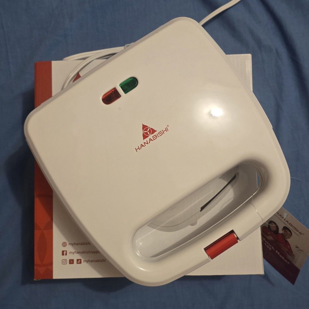 Hanabishi Sandwich Maker (Category: Breadmakers) located in Orani. Submitted by knighty1027 (Listing ID 1377167100, Image 1). Description: Brand new. With box. Open for nego..