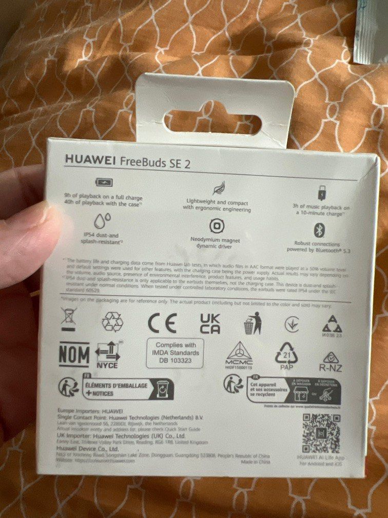 Huawei freebuds SE2 (Category: Earphones) located in Manila. Submitted by cococrunch13 (Listing ID 1377035699, Image 2). Description: Unused. Freebie from watchfit4.