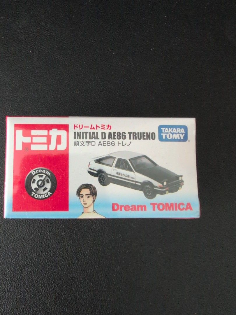 Initial D (Category: Vehicle & Diecast Models) located in Singapore. Submitted by edryrezal (Listing ID 1377080589, Image 1). Description: Initial D Ae86 Trueno DREAM TOMICA EXTREMELY RARE UNUMBERED BOX.