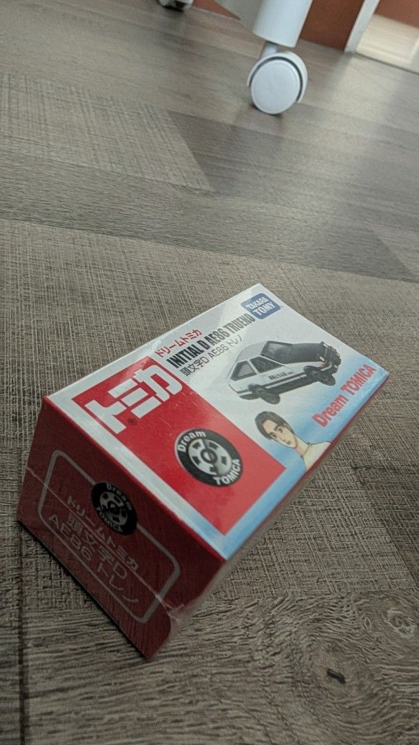 Initial D (Category: Vehicle & Diecast Models) located in Singapore. Submitted by edryrezal (Listing ID 1377080589, Image 2). Description: Initial D Ae86 Trueno DREAM TOMICA EXTREMELY RARE UNUMBERED BOX.