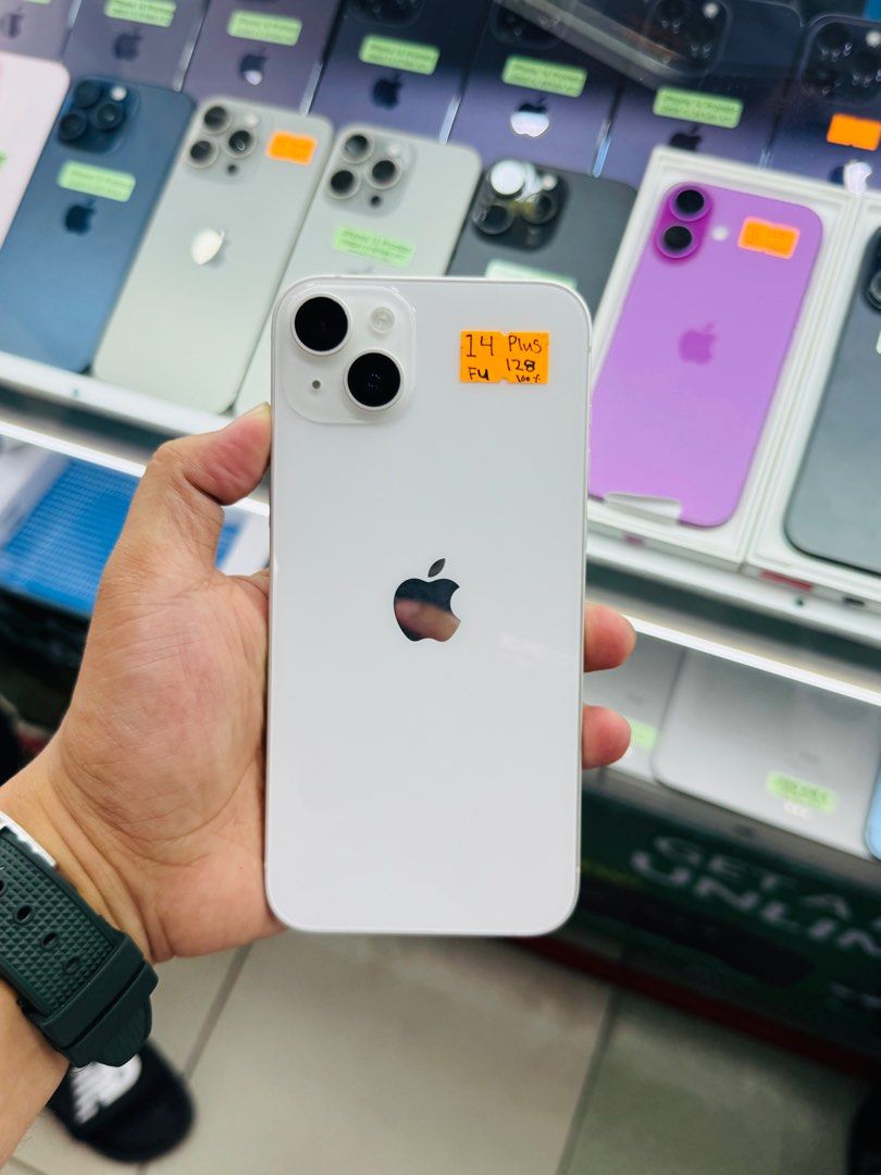 iPhone 14 Plus 128GB 100%BH Openline 99%smooth No issues (Category: iPhone 14 Series) located in San Juan City. Submitted by saabangadgetshop (Listing ID 1377166175, Image 1). Description: Onhand | Pre-owned iPhone 14 Plus 128GB OPENLINE Battery Health 100% NO HIDDEN ISSUES NO HISTORY OF REPAIR 99%Smooth TEST TO SAWA RESET ALL YOU WANT TEST ALL YOU WANT NOT REFURBISHED AUTHENTIC PHONE ALL WORKING (FREE 3UTOOLS) iPhones iPads only 🆓Freebies ✅Char