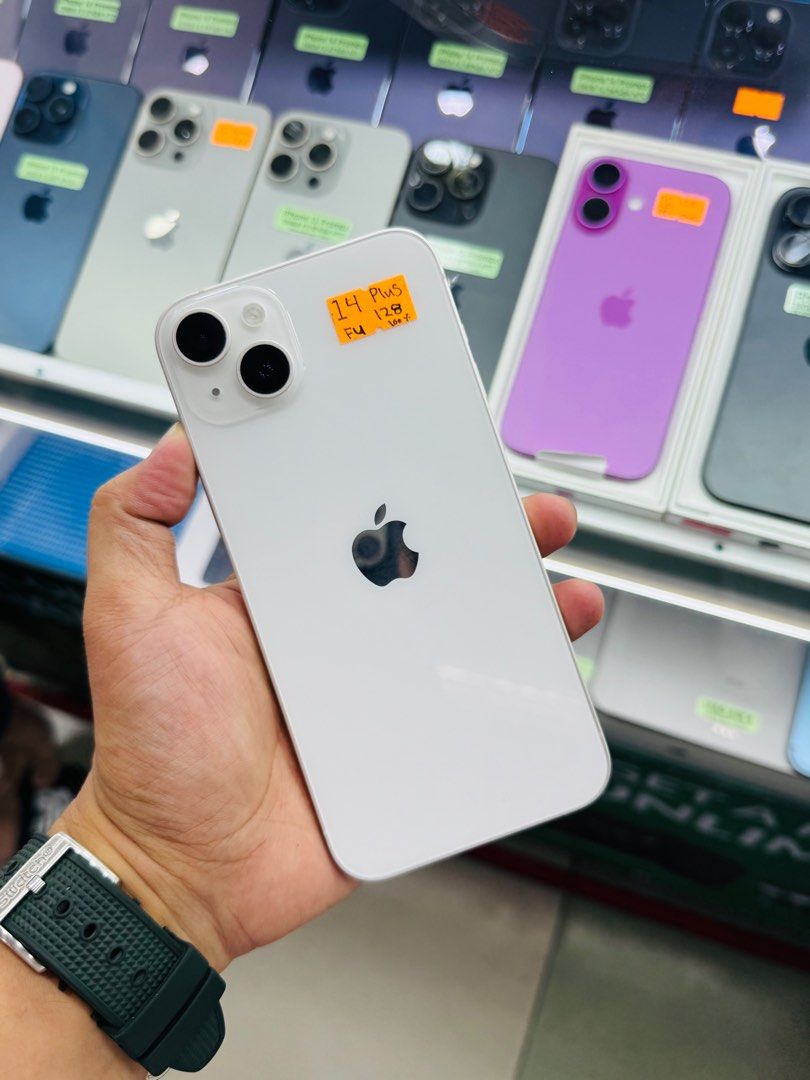 iPhone 14 Plus 128GB 100%BH Openline 99%smooth No issues (Category: iPhone 14 Series) located in San Juan City. Submitted by saabangadgetshop (Listing ID 1377166175, Image 2). Description: Onhand | Pre-owned iPhone 14 Plus 128GB OPENLINE Battery Health 100% NO HIDDEN ISSUES NO HISTORY OF REPAIR 99%Smooth TEST TO SAWA RESET ALL YOU WANT TEST ALL YOU WANT NOT REFURBISHED AUTHENTIC PHONE ALL WORKING (FREE 3UTOOLS) iPhones iPads only 🆓Freebies ✅Char