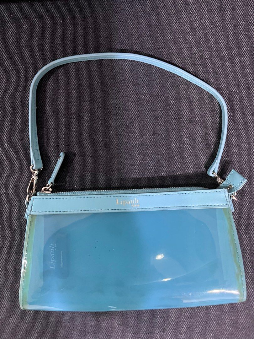 Lipault paris clear baguette bag (Category: Shoulder Bags) located in Quezon City. Submitted by panjea_ (Listing ID 1377182356, Image 1). Description: Minor issue: ink stains (tried to remove but its hard); barely noticeable.