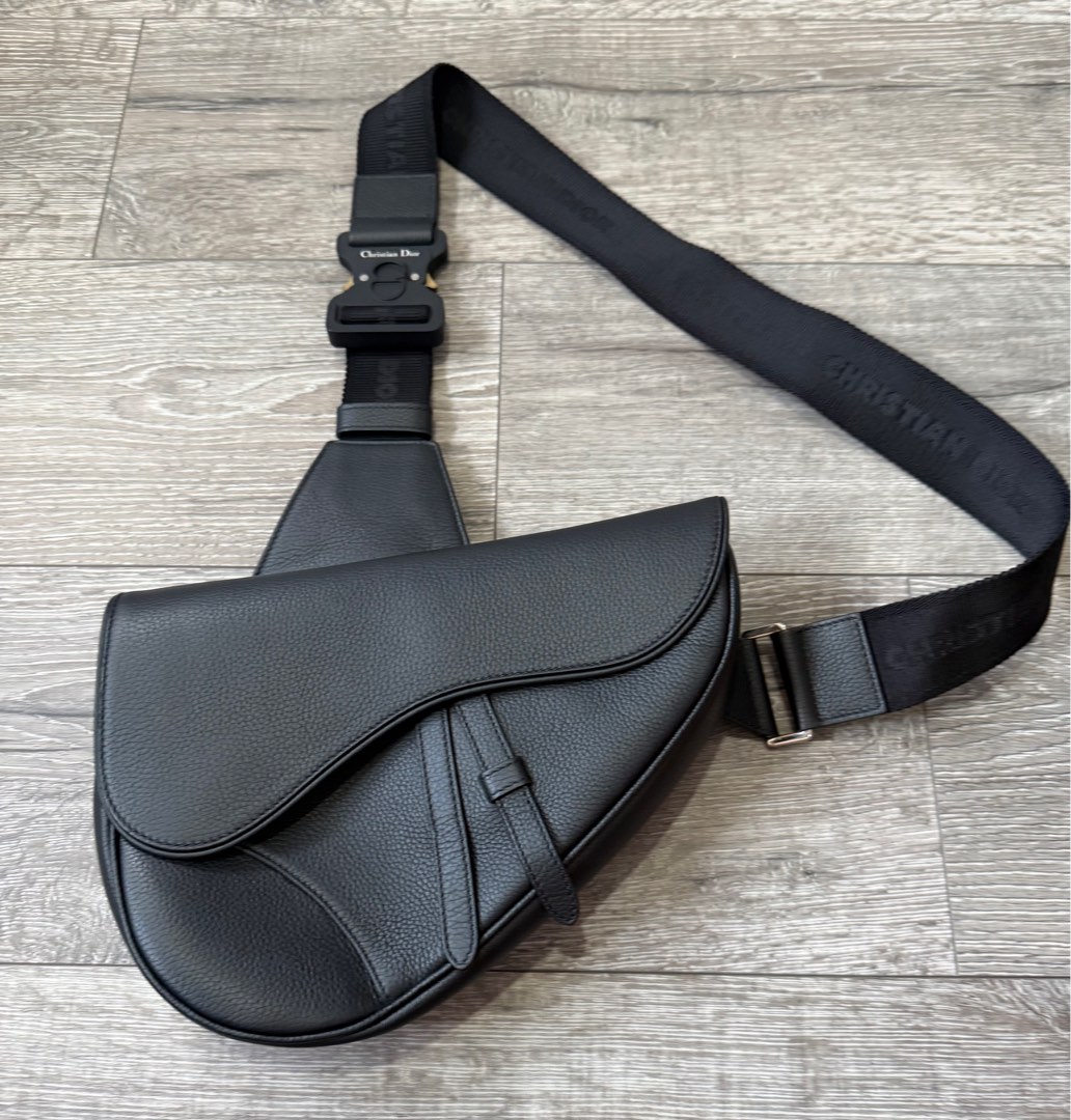 LNIB Christian Dior Saddle Bag Black, Luxury, Bags Wallets on