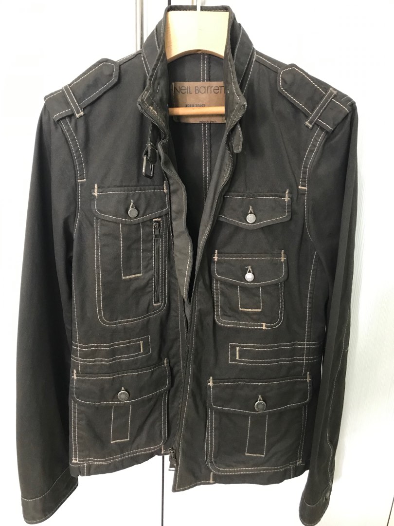 【neil barrett】 archive military jacket Neil Barrett Archive Military Jacket Size S, Men's Fashion