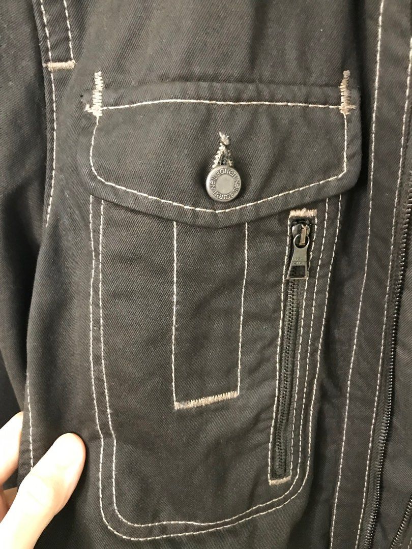 【neil barrett】 archive military jacket Neil Barrett Iconic M-65 Military Leather Jacket XS biker
