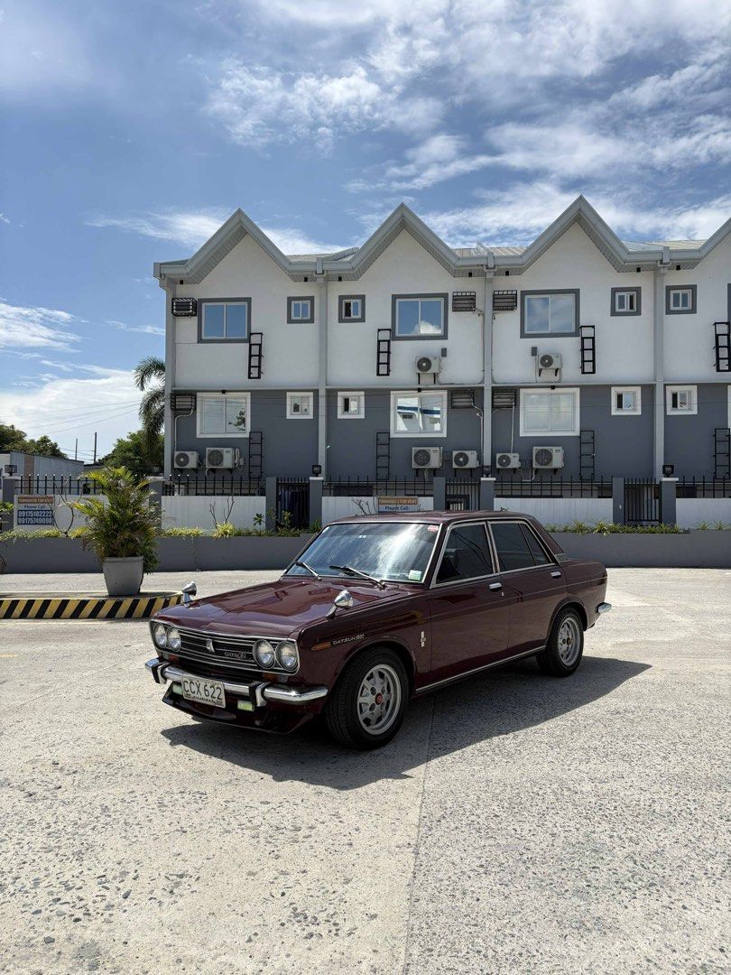 Nissan Datsun 510 Manual (Category: Used Cars) located in Paranaque City. Submitted by camdrs (Listing ID 1377083023, Image 2). Description: For Sale: 1971 Datsun 510 (4-Door) Location: Angeles City, Pampanga Price: ₱1,400,000 Selling my 1971 Datsun 510. This car was restored by my dad and has been regularly maintained throughout the years. It runs great with no mechanical or engine issues. CR and OR are updated and complete. Note: The odometer w