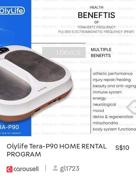 Olylife Thz Tera-P90 Home Rental Program, Health & Nutrition