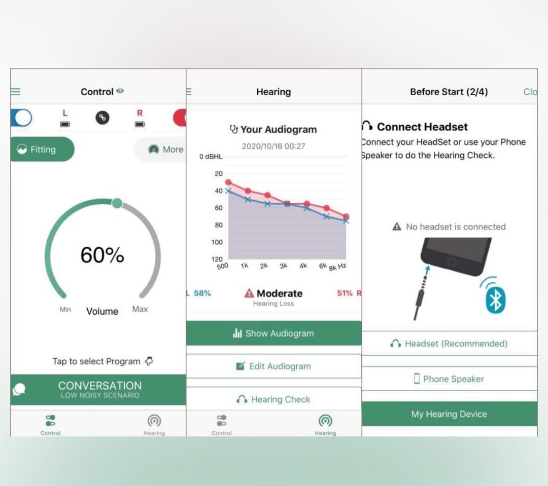 OTC Hearing Aid Amplifier- App Controlled (Category: Visual & Hearing Aids) located in Singapore. Submitted by pinkfridays123 (Listing ID 1377184401, Image 2). Description: 🦻$60 for one ear. 🦻🦻 $100 for two ears. 📫 Normal mail (trackable) included. Brand new hearing aid amplifiers. Features app control for volume and program selection. Includes various accessories, user manual, and original packaging. Enjoy noise reduction and in-app hearing 