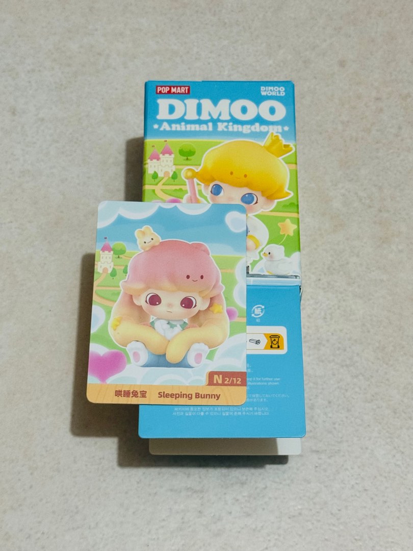 Dimoo Sleeping POP MART DIMOO SLEEPING BUNNY, Hobbies & Toys, Toys & Games on Carousell