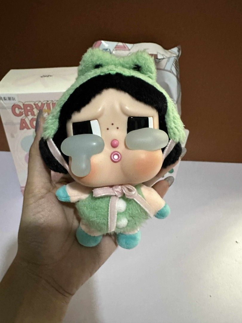 POPMART Crybaby What A Frog (Category: Designer & Blind Box Toys) located in Mandaluyong City. Submitted by coolpalmal (Listing ID 1377017620, Image 2). Description: 💚 crybaby crying again, what a frog - P900 - negotiable! - with box, foil, card - in good condition; no flaws - used as a bag charm outside only 2 times see shipping details below (shipping only!).