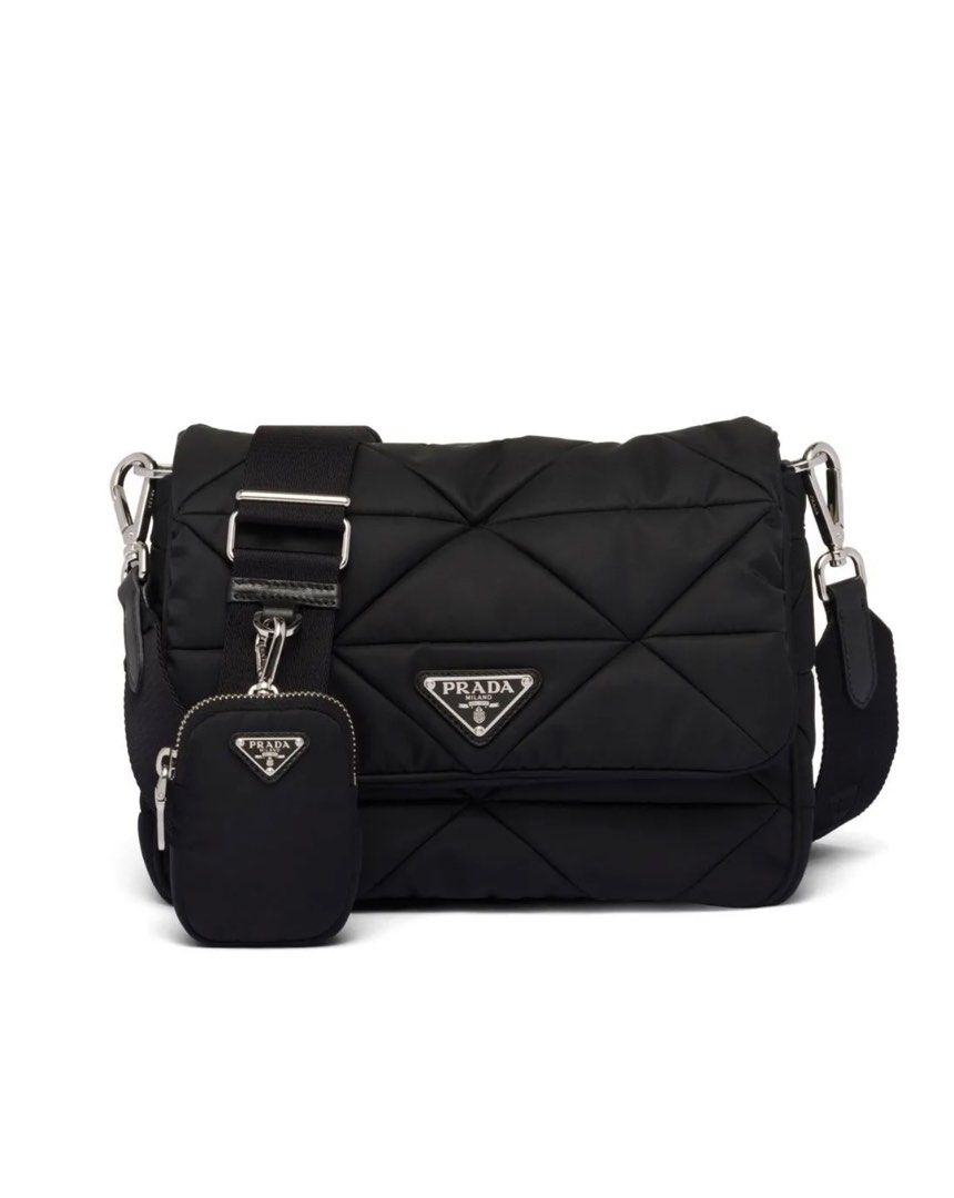 PRADA Padded Re-Nylon Bag (Category: Luxury Bags & Wallets) located in Paranaque City. Submitted by robear26 (Listing ID 1377052841, Image 1). Description: 🔵 Rank SA/Like new condition 🔵 Comes complete (two dust bag, care booklet, receipt and paper bag) .