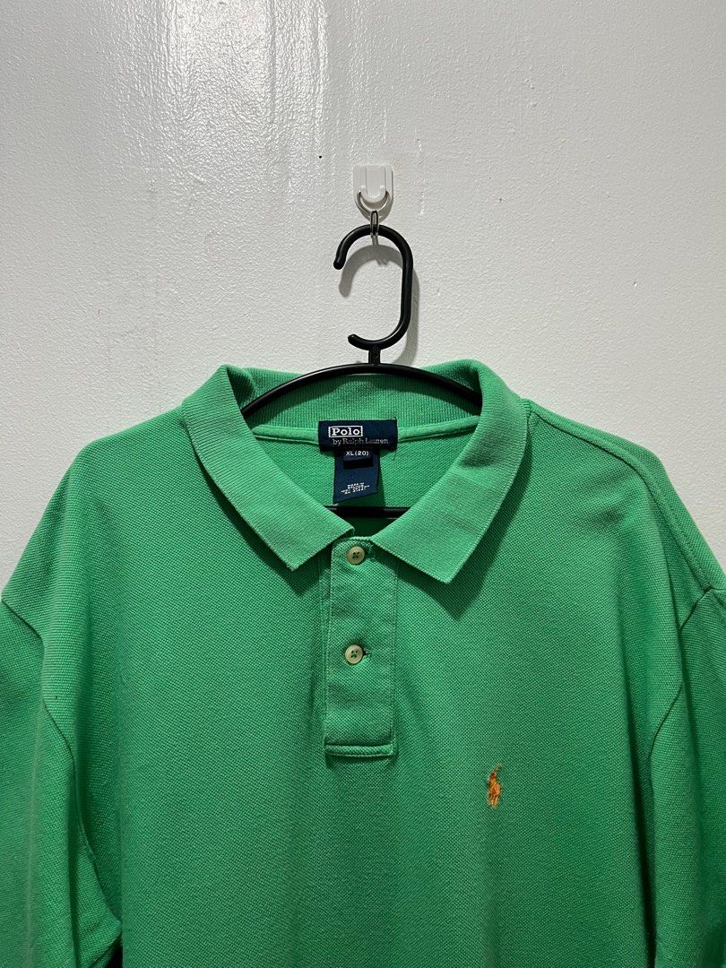 Ralph Lauren Green Poloshirt (Category: Tshirts & Polo Shirts ) located in San Carlos. Submitted by claaark (Listing ID 1377029469, Image 1). Description: Ralph Lauren GREEN Poloshirt Condition: 9/10 Color rate: 9/10 Dimensions: L27 W20 Size on tag: XL rfs: decluttering Location: Pureza Sampaloc Manila mop: Banktransfer/ Cash via Meetup/ Lalamove/ JnT price is negotiable for multiple orders! .