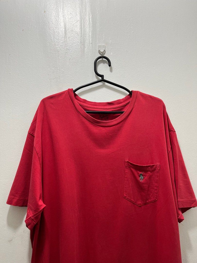 Ralph Lauren Red Tshirt (Category: Tshirts & Polo Shirts ) located in San Carlos. Submitted by claaark (Listing ID 1377041253, Image 1). Description: Condition: 8/10 Color rate: 9/10 Dimensions: L30 W24 Size on tag: Large rfs: decluttering Location: Pureza Sampaloc Manila mop: Banktransfer/ Cash via Meetup/ Lalamove/ JnT price is negotiable for multiple orders!.