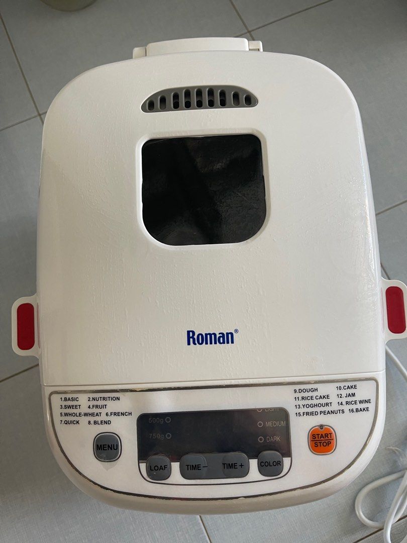 Roman Bread maker (Category: Breadmakers) located in Singapore. Submitted by pandapanda4272 (Listing ID 1377051811, Image 1). Description: .