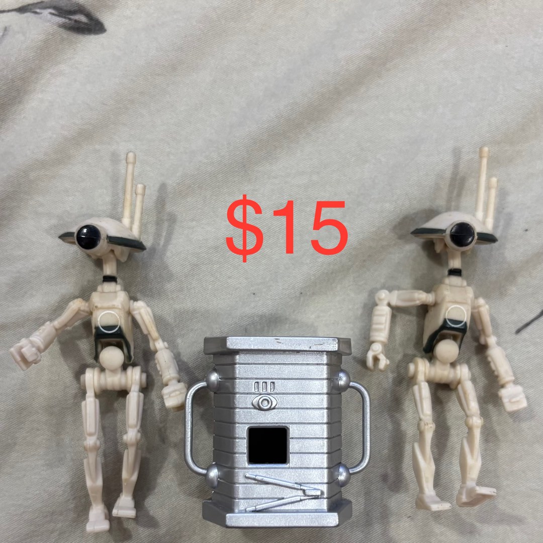 Star Wars 3.75 Inch Scale White Pit Droid Pair with Tool Box, Hobbies ...
