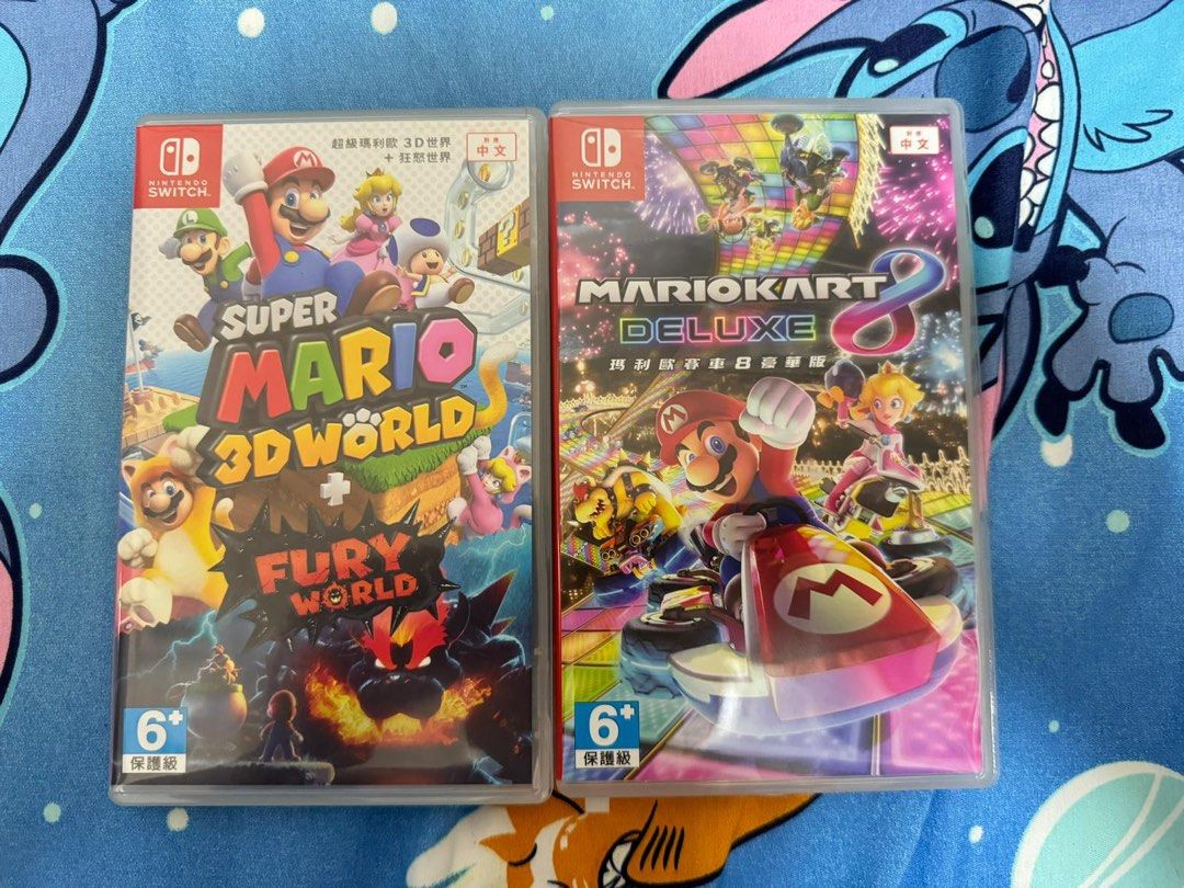 Switch （分類：Nintendo 任天堂）位於 Hong Kong。 由 bean0.65 提交（商品編號 1370550392，圖片 3）。簡介： 幾乎全新 買返黎極少玩 有盒同HDMI線+座 mario kart同mario 3D world 2隻 game 。