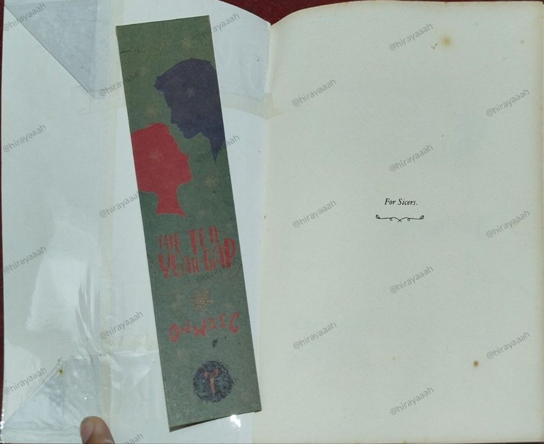 The Ten-Year Gap (Category: Storybooks) located in Manila. Submitted by hirayaaah (Listing ID 1377045235, Image 3). Description: THE TEN-YEAR GAP BY OWWSIC 📝has a sign of usage 📝naka plastic cover na 📝bookmark ✅ 📝dm me for inquiries!.
